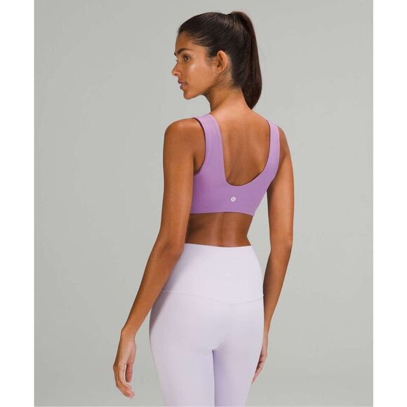 Lululemon Nulu Cross-Front Yoga Bra Light Support size 4 Wisteria Purple - Picture 2 of 6
